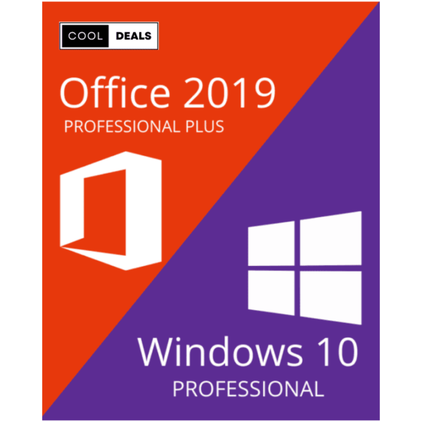 WINDOWS 10 PROFESSIONAL + OFFICE 2019 PROFESSIONAL PLUS – BUNDLE