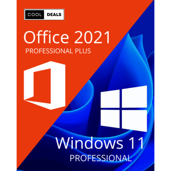 WINDOWS 11 PROFESSIONAL + OFFICE 2021 PROFESSIONAL PLUS – BUNDLE