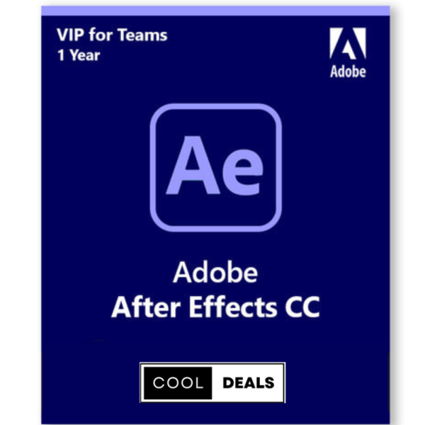 Adobe After Effects CC VIP | 1 Year | Digital Licence